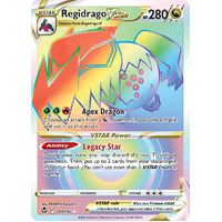 Regidrago VSTAR 201/195 SWSH Silver Tempest Holo Full Art Hyper Rainbow Rare Pokemon Card NEAR MINT TCG