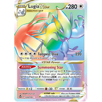 Lugia VSTAR 202/195 SWSH Silver Tempest Holo Full Art Hyper Rainbow Rare Pokemon Card NEAR MINT TCG