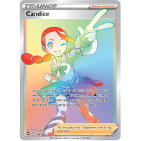 Candice 204/195 SWSH Silver Tempest Holo Full Art Hyper Rainbow Rare Pokemon Card NEAR MINT TCG