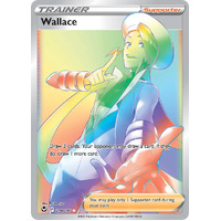 Wallace 208/195 SWSH Silver Tempest Holo Full Art Hyper Rainbow Rare Pokemon Card NEAR MINT TCG