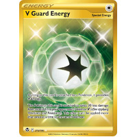 V Guard Energy 215/195 SWSH Silver Tempest Holo Full Art Gold Secret Rare Pokemon Card NEAR MINT TCG