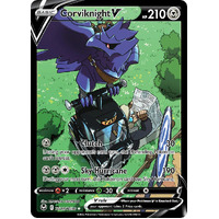 Corviknight V 18/30 SWSH Silver Tempest Trainer Gallery Full Art Holo Rare Pokemon Card NEAR MINT 