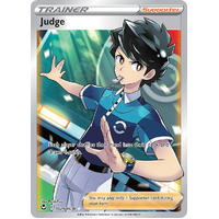 Judge 25/30 SWSH Silver Tempest Trainer Gallery Full Art Holo Rare Pokemon Card NEAR MINT 