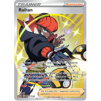 Raihan 27/30 SWSH Silver Tempest Trainer Gallery Full Art Holo Rare Pokemon Card NEAR MINT 