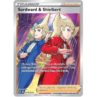Sordward & Shielbert 28/30 SWSH Silver Tempest Trainer Gallery Full Art Holo Rare Pokemon Card NEAR MINT 
