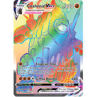 Coalossal VMAX  189/185 Vivid Voltage Rainbow Rare Pokemon Card NEAR MINT TCG