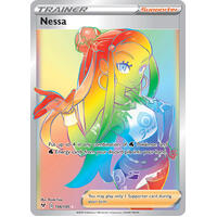 Nessa 196/185 Vivid Voltage Rainbow Rare Pokemon Card NEAR MINT TCG