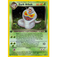 Dark Arbok 2/82 Team Rocket 1st Edition Holo Rare Pokemon Card NEAR MINT TCG