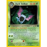 Dark Golbat 7/82 Team Rocket 1st Edition Holo Rare Pokemon Card NEAR MINT TCG