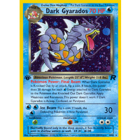 Dark Gyarados 8/82 Team Rocket 1st Edition Holo Rare Pokemon Card NEAR MINT TCG
