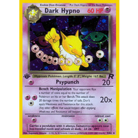 Dark Hypno 9/82 Team Rocket 1st Edition Holo Rare Pokemon Card NEAR MINT TCG