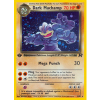 Dark Machamp 10/82 Team Rocket 1st Edition Holo Rare Pokemon Card NEAR MINT TCG
