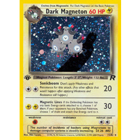 Dark Magneton 11/82 Team Rocket 1st Edition Holo Rare Pokemon Card NEAR MINT TCG