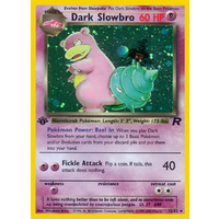 Dark Slowbro 12/82 Team Rocket 1st Edition Holo Rare Pokemon Card NEAR MINT TCG