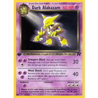 Dark Alakazam 18/82 Team Rocket 1st Edition Rare Pokemon Card NEAR MINT TCG