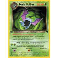 Dark Golbat 24/82 Team Rocket 1st Edition Rare Pokemon Card NEAR MINT TCG