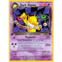 Dark Hypno 26/82 Team Rocket 1st Edition Rare Pokemon Card NEAR MINT TCG