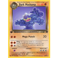 Dark Machamp 27/82 Team Rocket 1st Edition Rare Pokemon Card NEAR MINT TCG