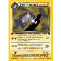 Dark Magneton 28/82 Team Rocket 1st Edition Rare Pokemon Card NEAR MINT TCG