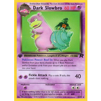 Dark Slowbro 29/82 Team Rocket 1st Edition Rare Pokemon Card NEAR MINT TCG