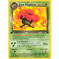 Dark Vileplume 30/82 Team Rocket 1st Edition Rare Pokemon Card NEAR MINT TCG