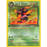 Dark Gloom 36/82 Team Rocket 1st Edition Uncommon Pokemon Card NEAR MINT TCG