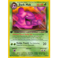 Dark Muk 41/82 Team Rocket 1st Edition Uncommon Pokemon Card NEAR MINT TCG
