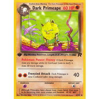 Dark Primeape 43/82 Team Rocket 1st Edition Uncommon Pokemon Card NEAR MINT TCG