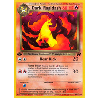 Dark Rapidash 44/82 Team Rocket 1st Edition Uncommon Pokemon Card NEAR MINT TCG