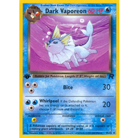 Dark Vaporeon 45/82 Team Rocket 1st Edition Uncommon Pokemon Card NEAR MINT TCG