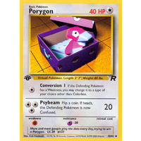 Porygon 48/82 Team Rocket 1st Edition Uncommon Pokemon Card NEAR MINT TCG