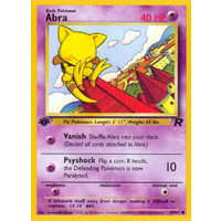 Abra 49/82 Team Rocket 1st Edition Common Pokemon Card NEAR MINT TCG