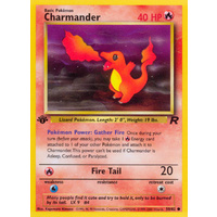 Charmander 50/82 Team Rocket 1st Edition Common Pokemon Card NEAR MINT TCG