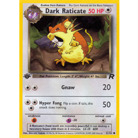 Dark Raticate 51/82 Team Rocket 1st Edition Common Pokemon Card NEAR MINT TCG