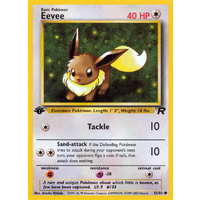 Eevee 55/82 Team Rocket 1st Edition Common Pokemon Card NEAR MINT TCG
