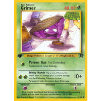 Grimer 57/82 Team Rocket 1st Edition Common Pokemon Card NEAR MINT TCG