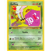 Koffing 58/82 Team Rocket 1st Edition Common Pokemon Card NEAR MINT TCG