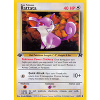 Rattata 66/82 Team Rocket 1st Edition Common Pokemon Card NEAR MINT TCG