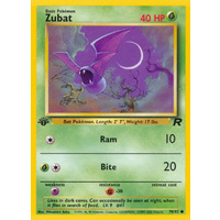 Zubat 70/82 Team Rocket 1st Edition Common Pokemon Card NEAR MINT TCG