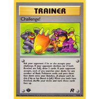 Challenge! 74/82 Team Rocket 1st Edition Uncommon Trainer Pokemon Card NEAR MINT TCG