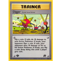 Digger 75/82 Team Rocket 1st Edition Uncommon Trainer Pokemon Card NEAR MINT TCG