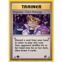 Imposter Oak's Revenge 76/82 Team Rocket 1st Edition Uncommon Trainer Pokemon Card NEAR MINT TCG