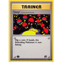 Sleep! 79/82 Team Rocket 1st Edition Common Trainer Pokemon Card NEAR MINT TCG