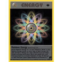 Rainbow Energy 80/82 Team Rocket 1st Edition Rare Pokemon Card NEAR MINT TCG