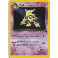 Dark Alakazam 1/82 Team Rocket Unlimited Holo Rare Pokemon Card NEAR MINT TCG