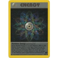 LIGHTLY PLAYED Rainbow Energy 17/82 Team Rocket Unlimited Holo Rare Pokemon Card TCG