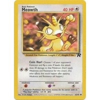 Meowth 62/82 Team Rocket Unlimited Common Pokemon Card NEAR MINT TCG
