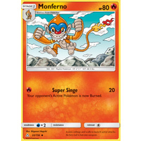 Monferno 22/156 SM Ultra Prism Uncommon Pokemon Card NEAR MINT TCG
