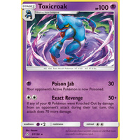 Toxicroak 57/156 SM Ultra Prism Rare Pokemon Card NEAR MINT TCG