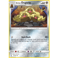 Alolan Dugtrio 79/156 SM Ultra Prism Uncommon Pokemon Card NEAR MINT TCG